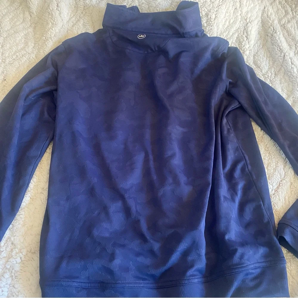 Peter‎ Millar Men's Navy Blue Quarter-Zip Shirt